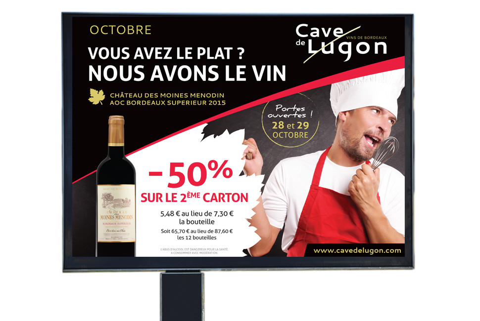 Campagne d'affichage - Cave de Lugon