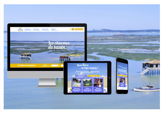 Site internet - Responsive design - Pyla Camping