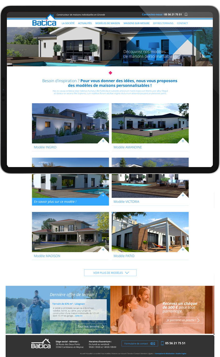 Catalogue des modèles de maison personnalisables - Batica construction