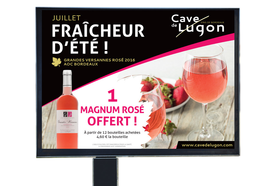 Campagne d'affichage - Cave de Lugon