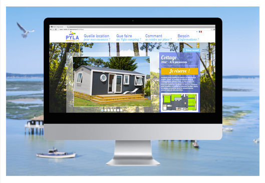 Site internet - Page mobile-home - Pyla Camping