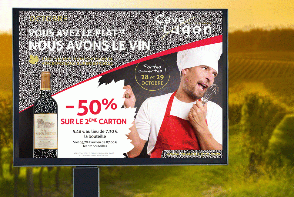 Campagne d'affichage - Cave de Lugon
