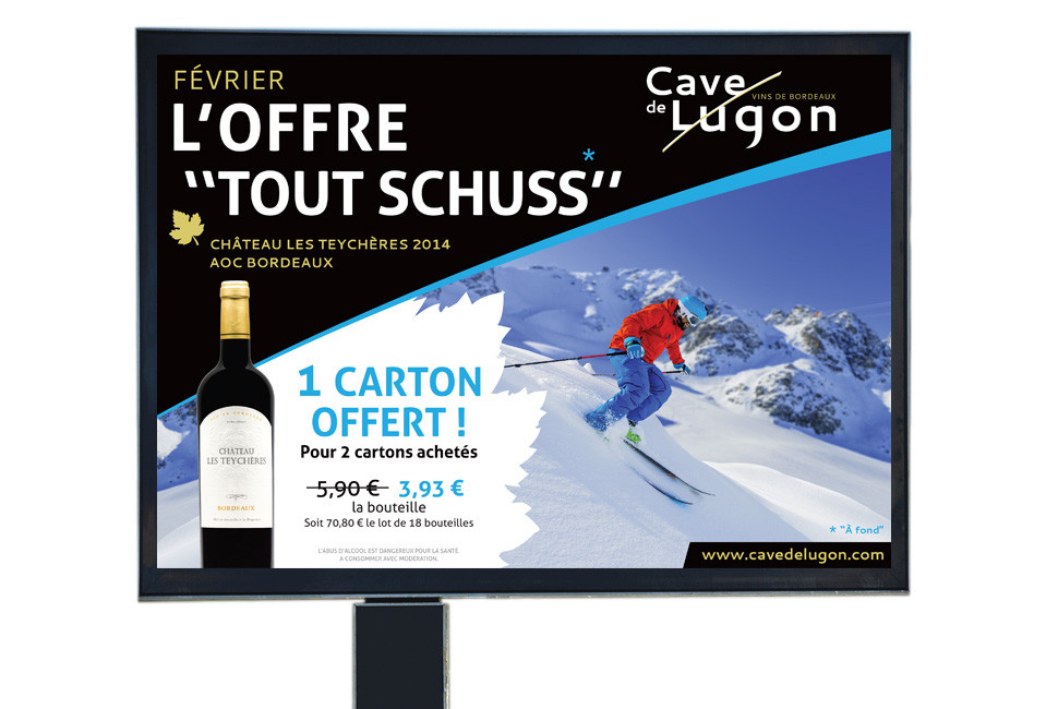 Campagne d'affichage - Cave de Lugon