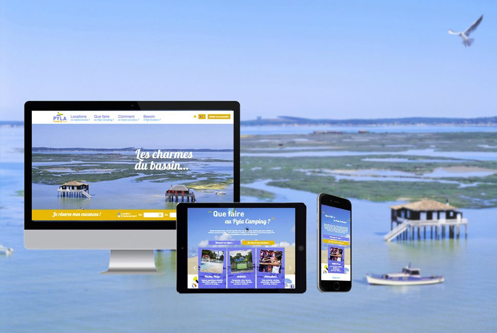 Site internet - Pyla Camping