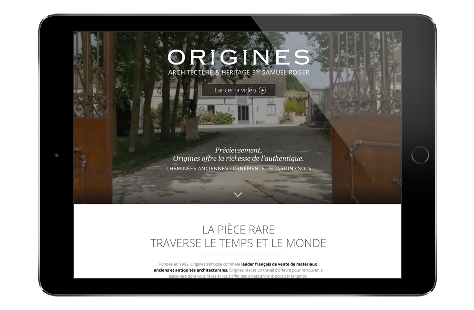 Site vitrine - Origines - Paris-Bordeaux