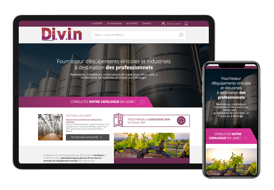 Site mobile Di.V.I.N